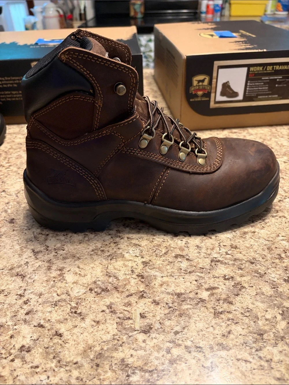 Red Wing Shoes Irish Setter Ely Brown Men’s Work Boots